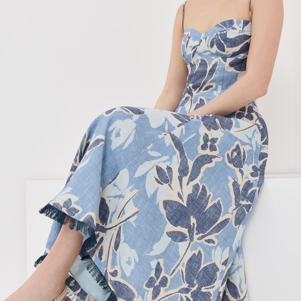 SIMKHAI Analise Bustier Midi Dress